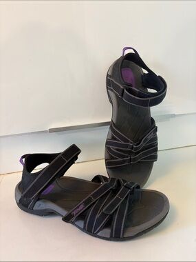 TEVA Women's Tirra Black, Grey and Purple Sandals